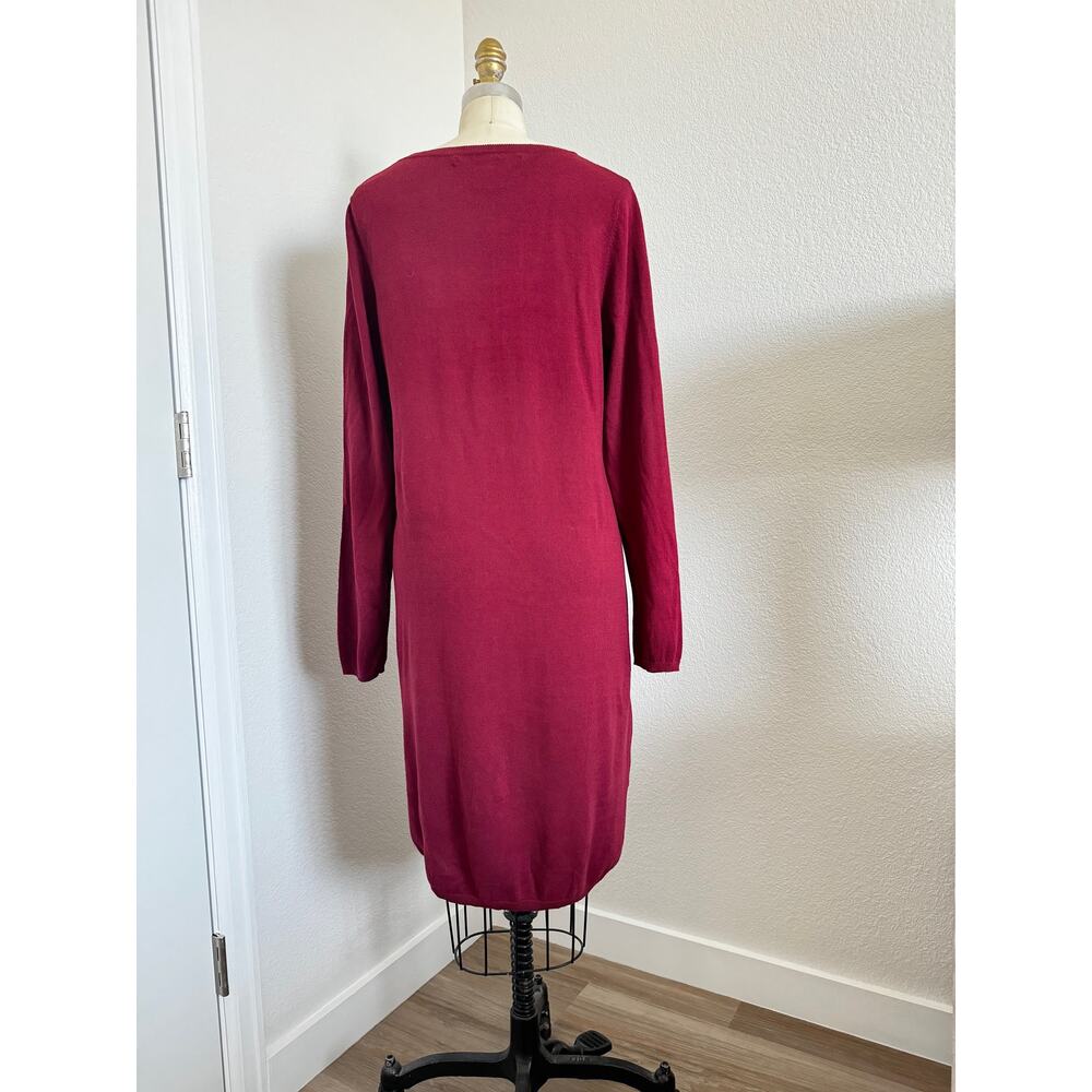 Max Studio | Knit Sweater Dress with Knot Detail size XL - Picture 3 of 6